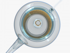 Glass Teapot 350ml M 1 Modelo 3D