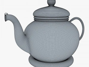 Glass Teapot 350ml M 1 3D Model