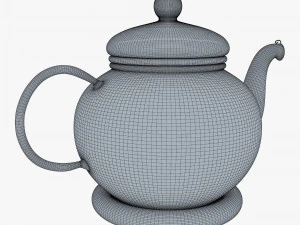 Glass Teapot 350ml M 1 3D Model