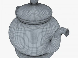 Glass Teapot 350ml M 1 3D Model