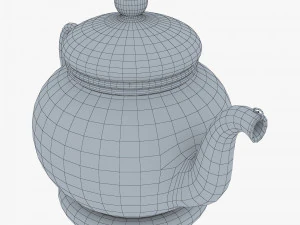 Glass Teapot 350ml M 1 3D Model