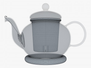 Glass Teapot 350ml M 1 Modelo 3D