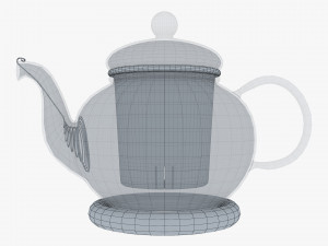 Glass Teapot 350ml M 1 Modelo 3D