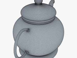 Glass Teapot 350ml M 1 3D Model