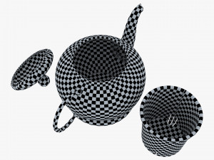 Glass Teapot 350ml M 1 Modelo 3D