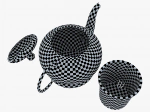 Glass Teapot 350ml M 1 3D Model