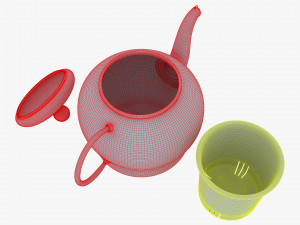 Glass Teapot 350ml M 1 Modelo 3D