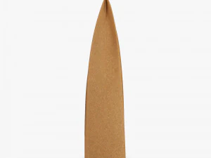 Paper Bag With Label M 1 3D Model