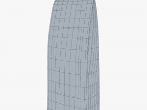 Paper Bag With Label M 1 3D 모델