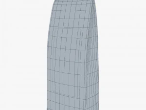 Paper Bag With Label M 1 3D Model