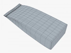 Paper Bag With Label M 1 3D Model