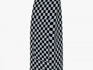 Paper Bag With Label M 1 3D Model