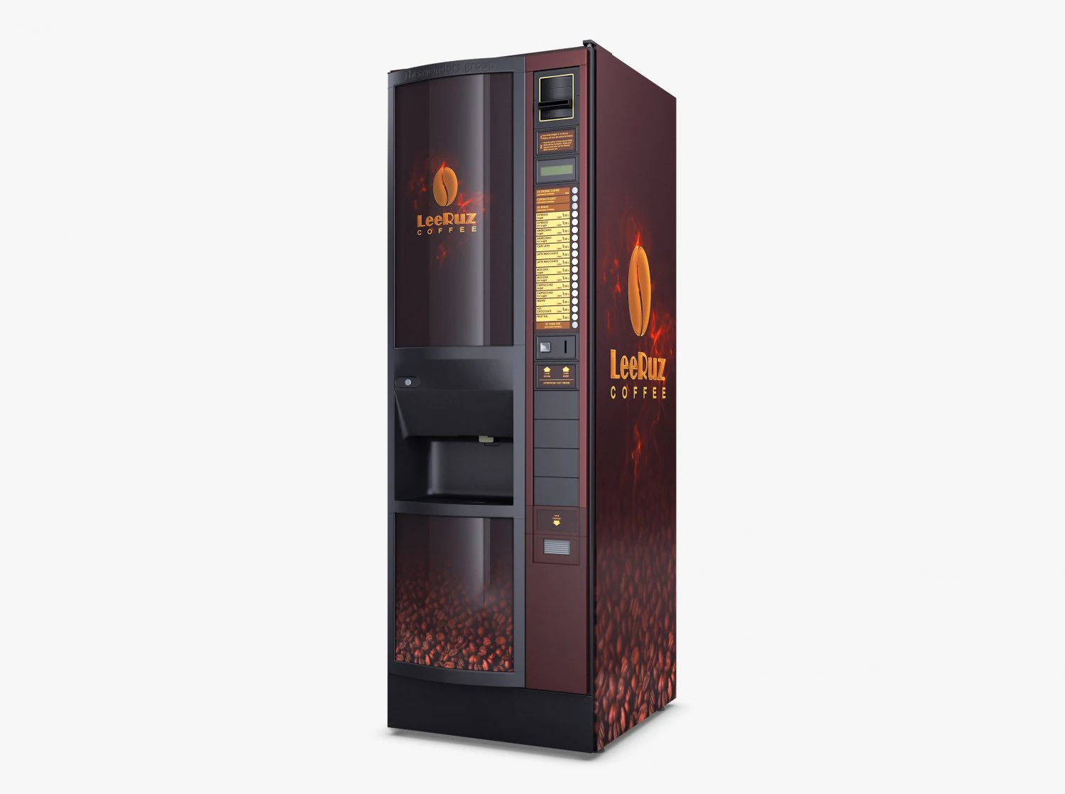 Coffee Vending Machine Luce ES M 1 3D Model .c4d .max .obj .3ds .fbx .stl .blend
