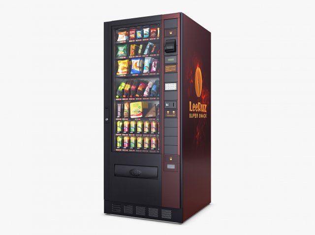 Snack Vending Machine Luce Eco M 2 Model 3D .c4d .max .obj .3ds .fbx .stl .blend 