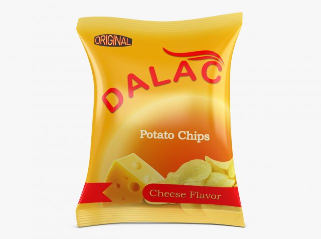 Chips Packaging Dalac Simple M 1 3D-Modell .c4d .max .obj .3ds .fbx .stl .blend 