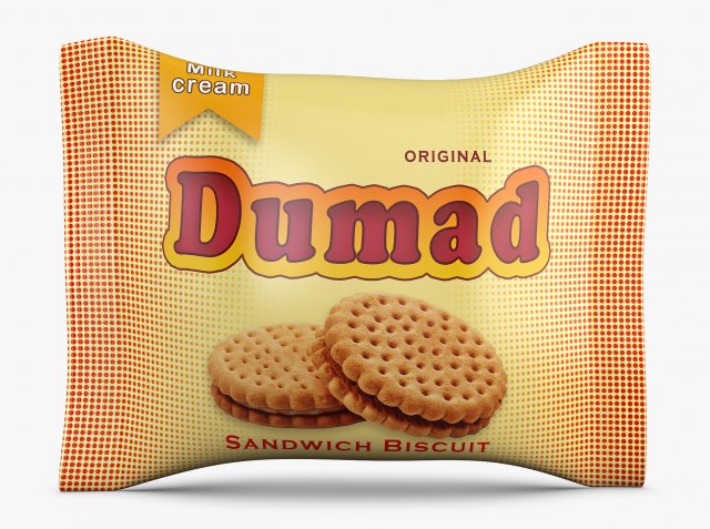 Biscuit Packaging Dumad Simple M 1 Modelo 3D .c4d .max .obj .3ds .fbx .stl .blend 