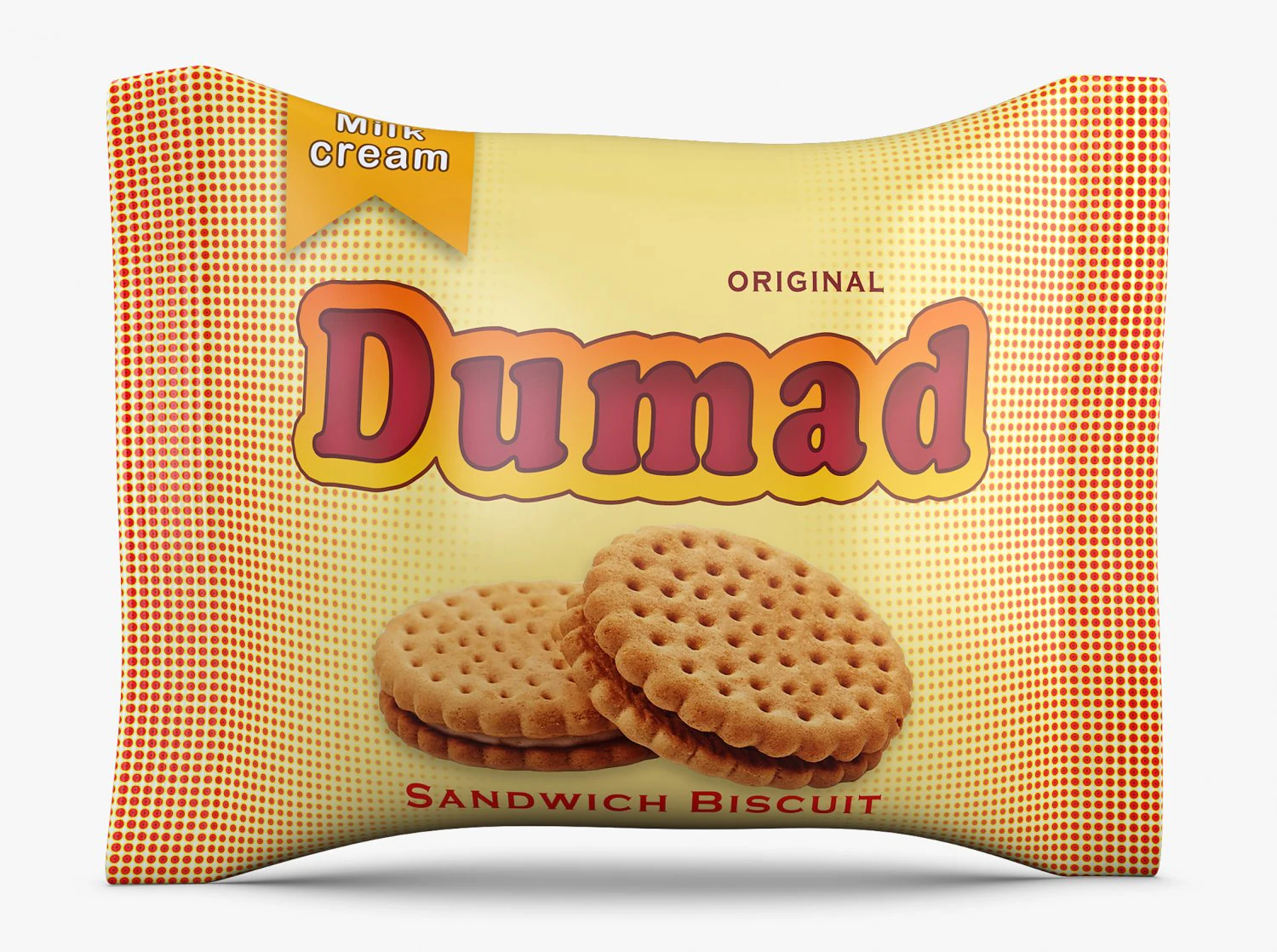 Biscuit Packaging Dumad Simple M 1 3D Model .c4d .max .obj .3ds .fbx .stl .blend