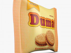 Biscuit Packaging Dumad Simple M 1 3D Model