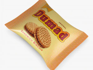 Biscuit Packaging Dumad Simple M 1 3D Model