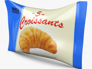 Croissant Packaging Svirca Simple M 1 3D Model