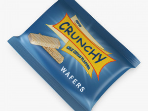 Wafers Crunchy Packaging Simple M 1 3D Model