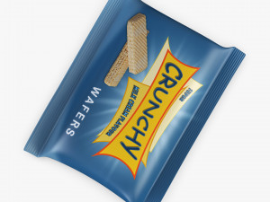 Wafers Crunchy Packaging Simple M 1 3D Model