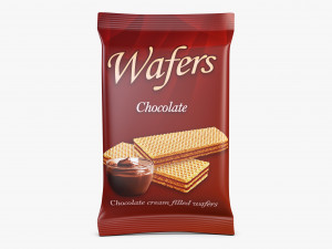 Wafers Chocolate Packaging Simple M 1 3D Model