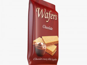 Wafers Chocolate Packaging Simple M 1 3D Model