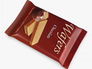 Wafers Chocolate Packaging Simple M 1 3D Model