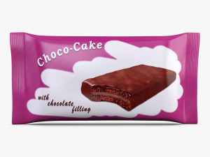 Choco Cake Packaging Simple M 1 3Dモデル