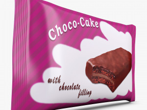 Choco Cake Packaging Simple M 1 3D 모델