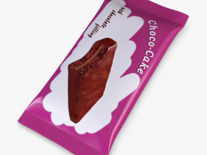 Choco Cake Packaging Simple M 1 3D 모델