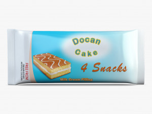 Cake Packaging Docan x4 Simple M 1 3Dモデル