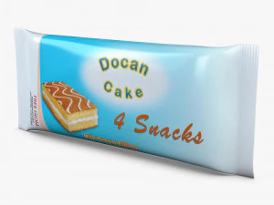 Confezione Torta Docan x4 Semplice M 1 Modello 3D