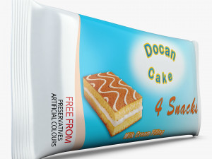 Cake Packaging Docan x4 Simple M 1 Model 3D