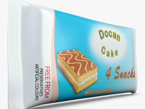 Confezione Torta Docan x4 Semplice M 1 Modello 3D
