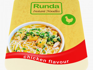 Instant Noodles Packaging Runda Simple M 1 Model 3D