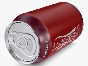 Canette de soda Splashberry 330 ml Simple M 1 Modèle 3D