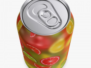 Citrus Day Grapefruit Soda Can 330ml Simple M 1 3D Model