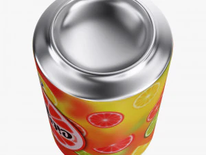Citrus Day Grapefruit Soda Can 330ml Simple M 1 3D Model