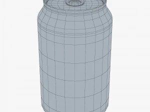 Citrus Day Orange Soda Can 330ml Simple M 1 3D Model
