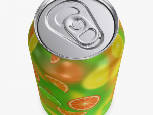 Citrus Day Lemon Soda Can 330ml Simple M 1 3D Model