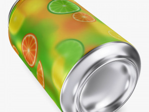 Citrus Day Lemon Soda Can 330ml Simple M 1 3D Model