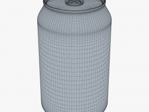 Citrus Day Lemon Soda Can 330ml Simple M 1 3D Model