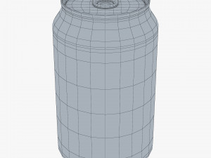 Citrus Day Lemon Soda Can 330ml Simple M 1 3D Model