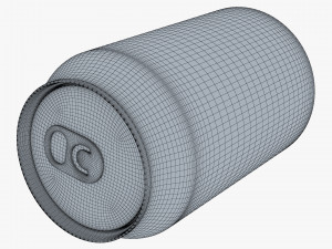 Citrus Day Lemon Soda Can 330ml Simple M 1 3D Model