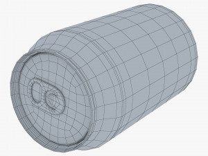 Citrus Day Lemon Soda Can 330ml Simple M 1 3D Model