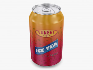 Ice Tea Classic Can 330ml Simple M 1 3D Model