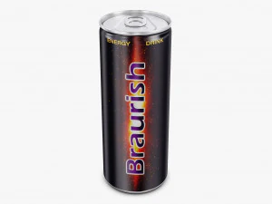 Braurish Energy Drink Dose 250 ml Simple M 1 3D Modell