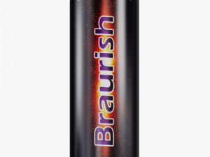 Braurish Energy Drink Can 250ml Simple M 1 Model 3D
